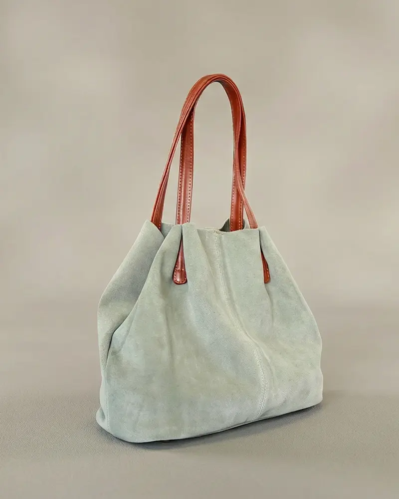 353508 Nubuk Leather Bayan Shoulder Bag - main view